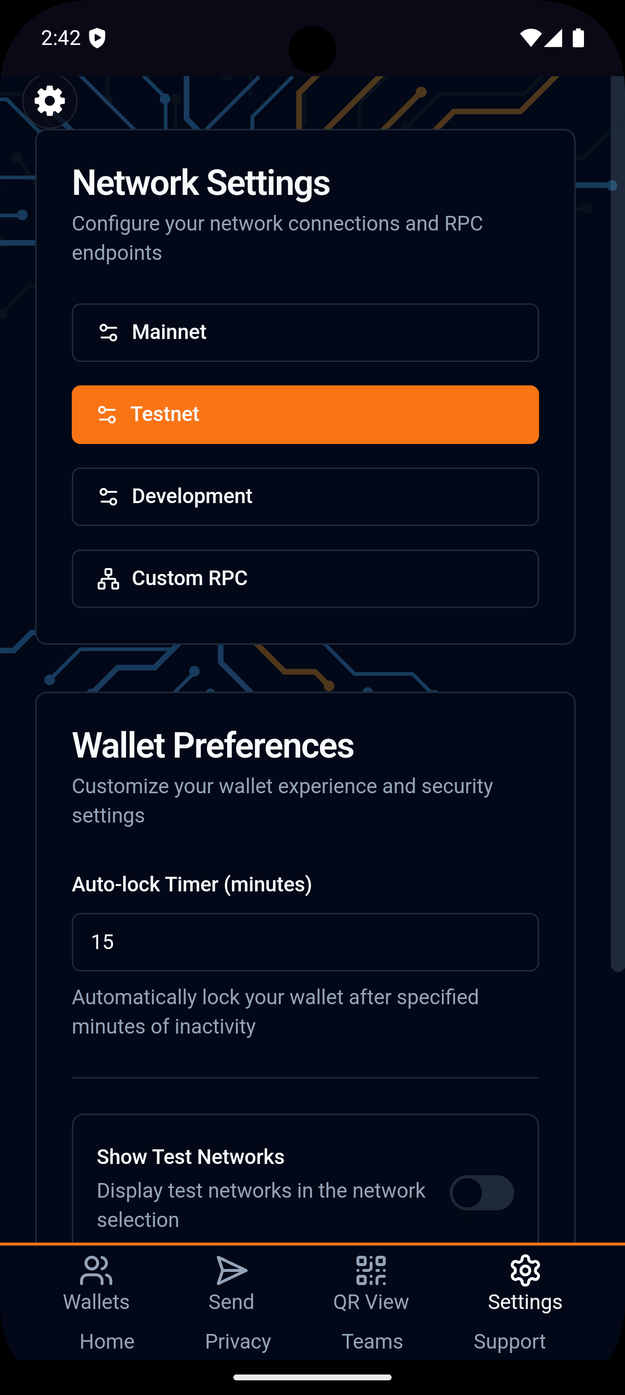 QRL Mobile App Screenshot 2